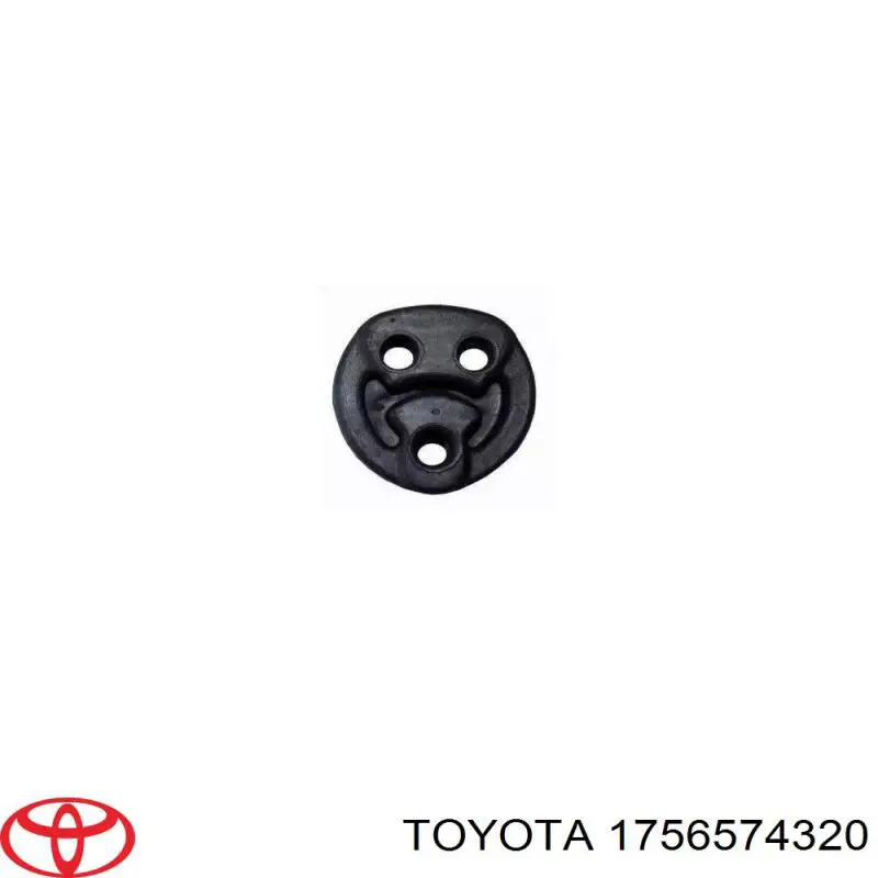 1750874030 Toyota coxim de fixação do silenciador