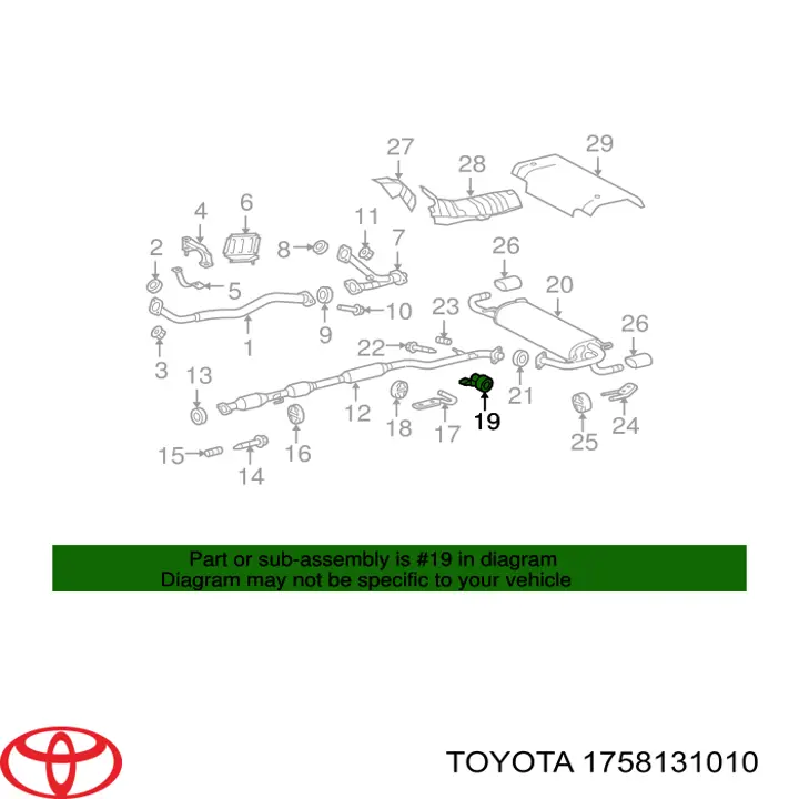  Toyota 1758131010 цена, от 19.00 USD
