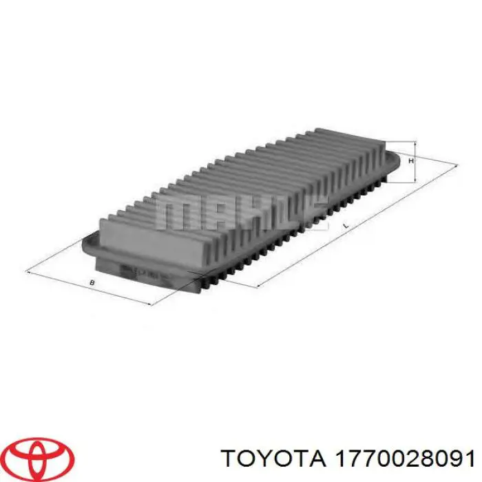 Корпус воздушного фильтра на Toyota RAV4 II 