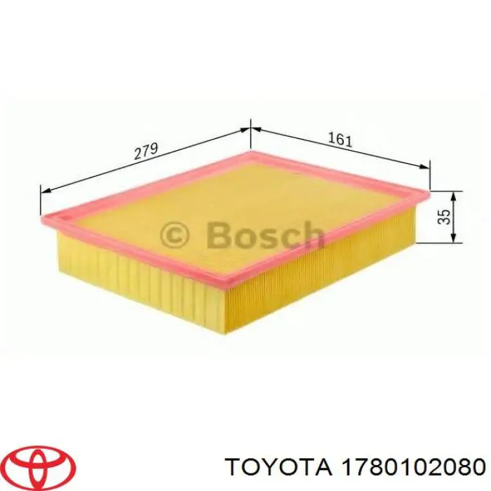 Купить 1780102080 Toyota Автомобильный фильтр воздуха