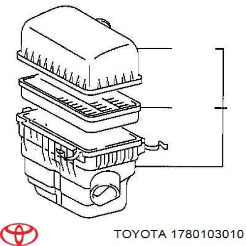 Воздушный фильтр 1780103010 Toyota