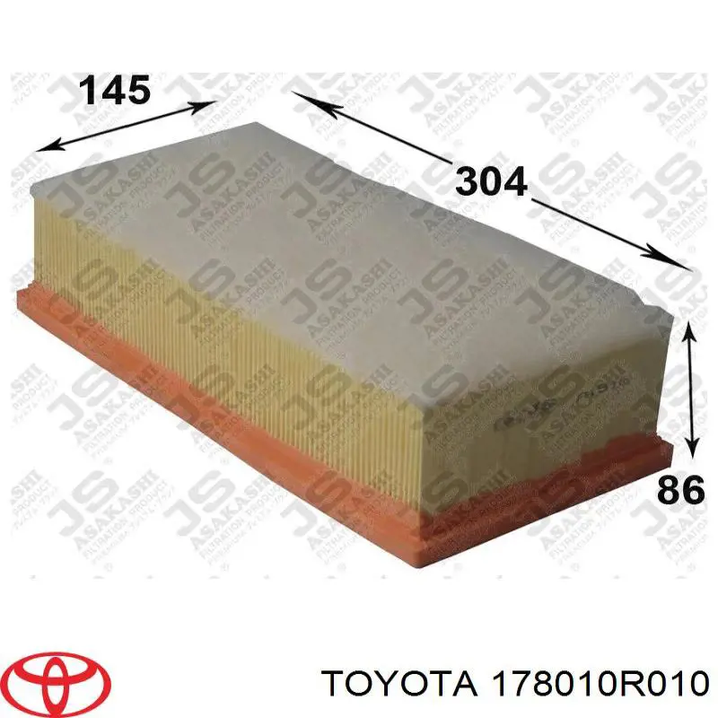 178010R010 Toyota воздушный фильтр