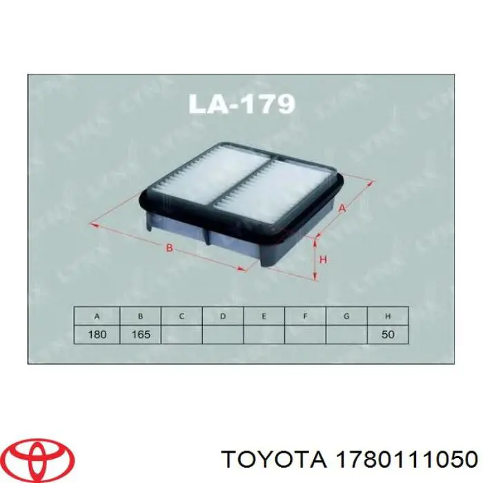 1780111050 Toyota воздушный фильтр