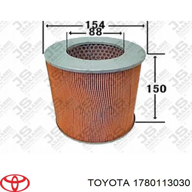 Filtro de aire 1780113030 Toyota