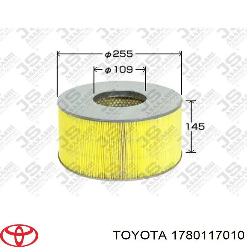 1780117010 Toyota воздушный фильтр