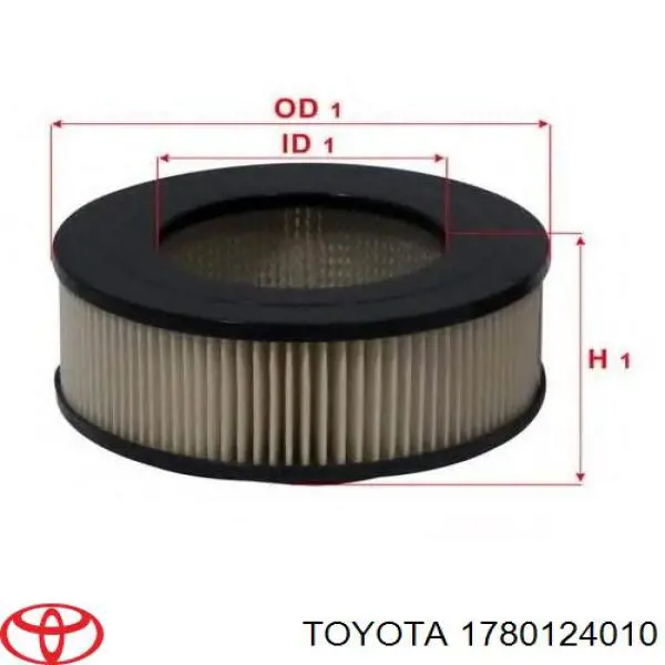 Filtro de aire 1780124010 Toyota