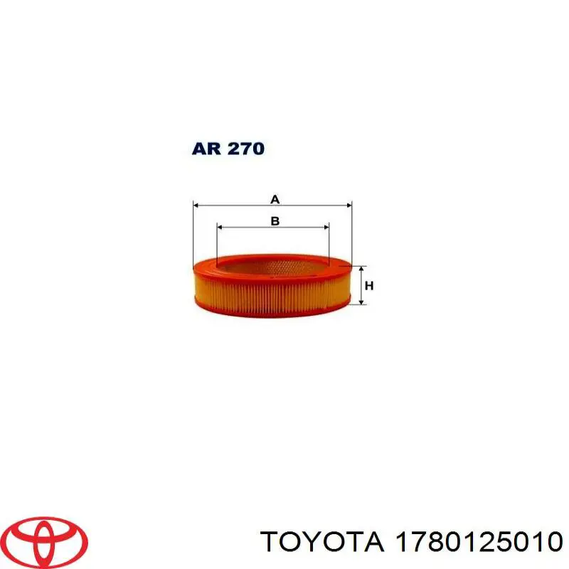 1780125010 Toyota Воздушный фильтр двигателя
