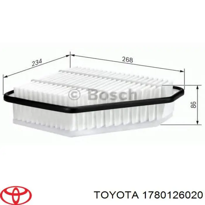 Купить 1780126020 Toyota Автомобильный фильтр воздуха