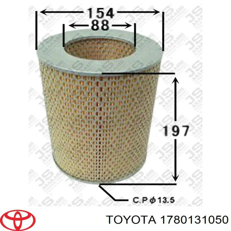 1780131050 Toyota воздушный фильтр