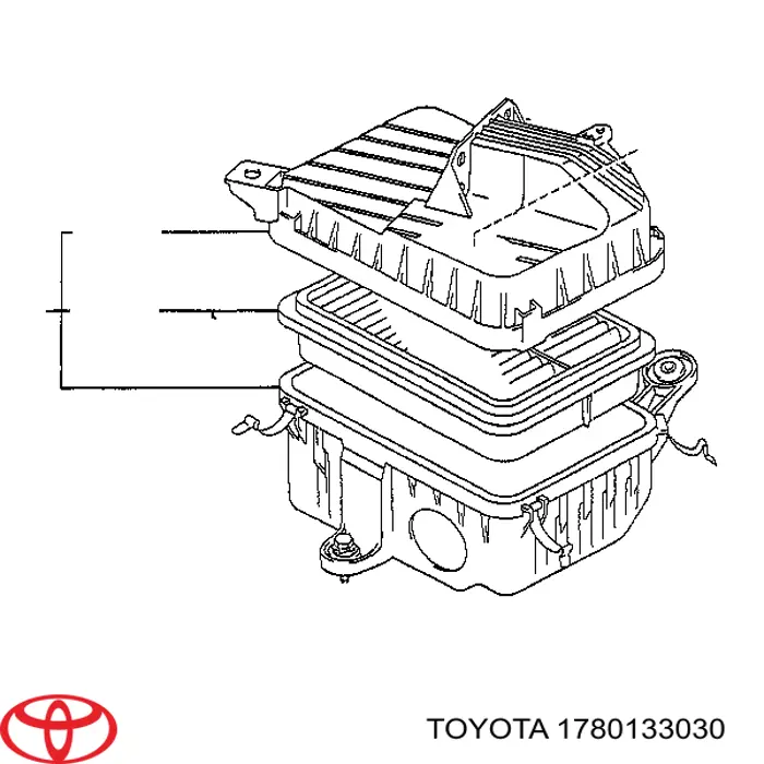 Воздушный фильтр 1780133030 Toyota