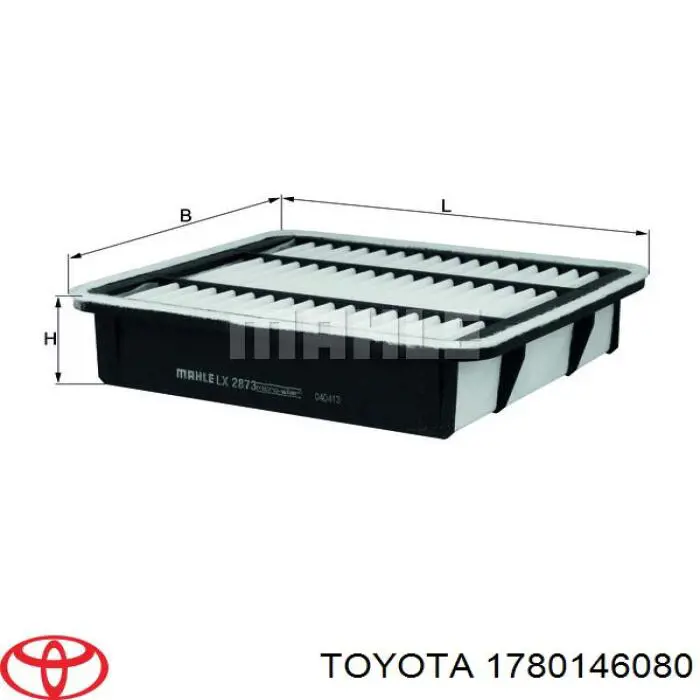 Элемент воздушного фильтра Toyota 1780146080 цена, от 14.36 USD