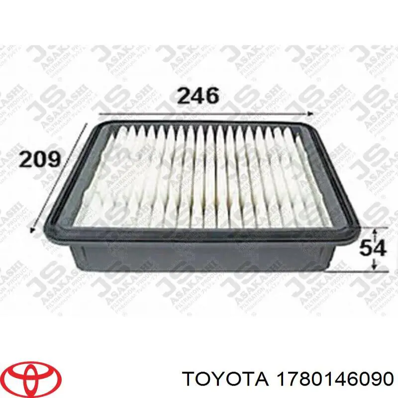 Воздушный фильтр 1780146090 Toyota