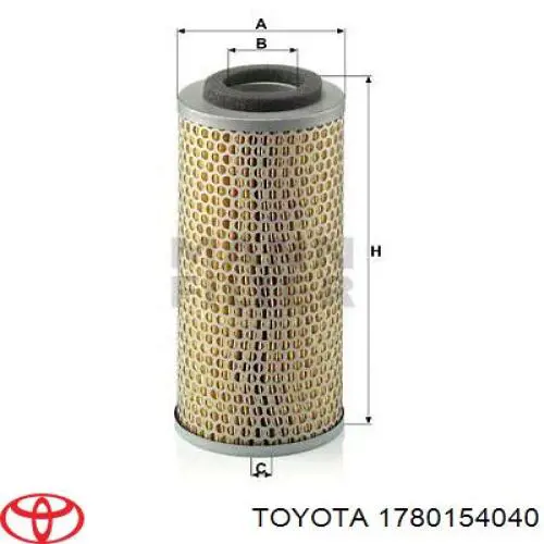 Элемент воздушного фильтра Toyota 1780154040 цена, от 3.35 USD