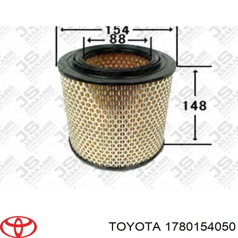 Воздушный фильтр 1780154050 Toyota