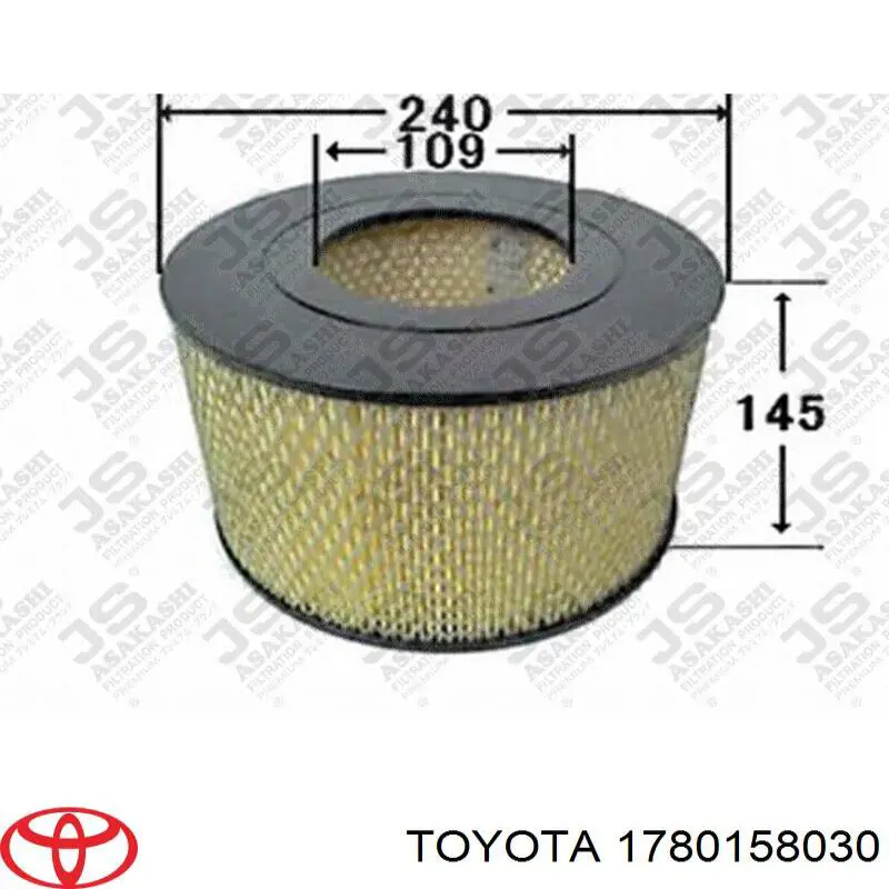 Воздушный фильтр 1780158030 Toyota