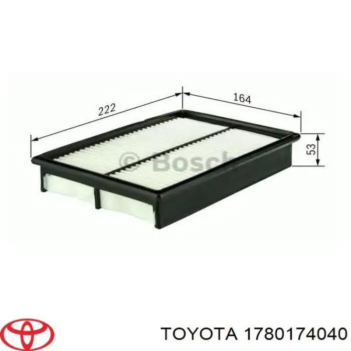 1780174040 Toyota воздушный фильтр