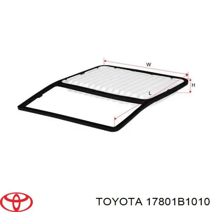Воздушный фильтр 17801B1010 Toyota