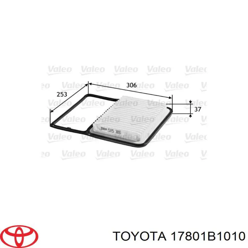 Filtro de aire 17801B1010 Toyota