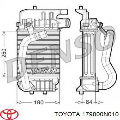 Интеркулер 179000N010 Toyota