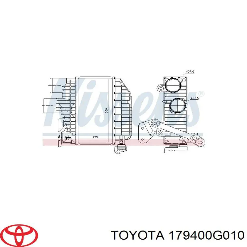 179400G010 Toyota интеркулер