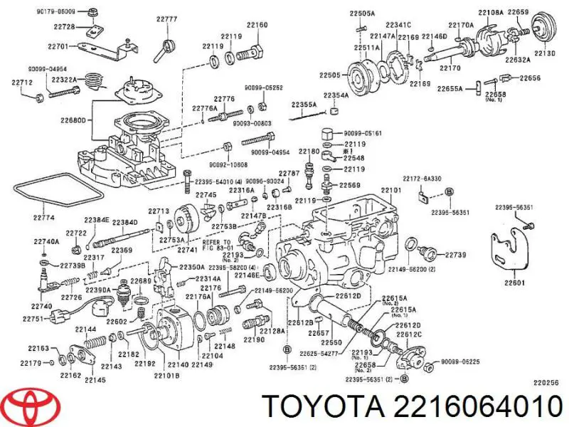  Toyota 2216064010 цена, от 59.97 USD