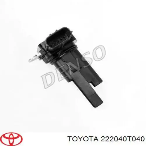222040T040 Toyota sensor de fluxo (consumo de ar, medidor de consumo M.A.F. - (Mass Airflow))