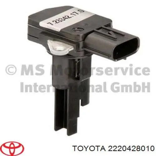 2220428010 Toyota sensor de fluxo (consumo de ar, medidor de consumo M.A.F. - (Mass Airflow))