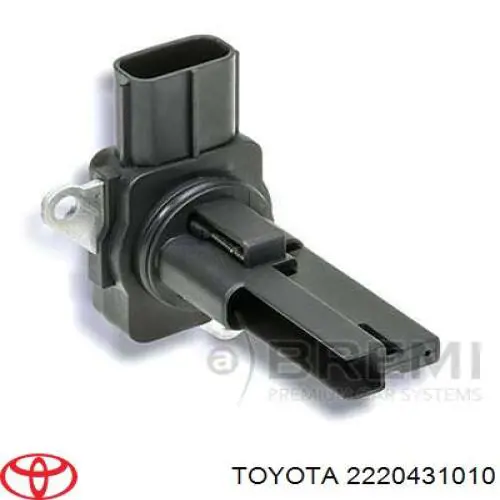 2220431010 Toyota sensor de fluxo (consumo de ar, medidor de consumo M.A.F. - (Mass Airflow))