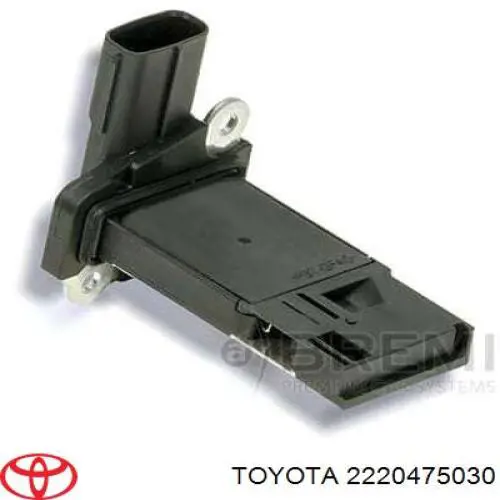 2220475030 Toyota sensor de fluxo (consumo de ar, medidor de consumo M.A.F. - (Mass Airflow))