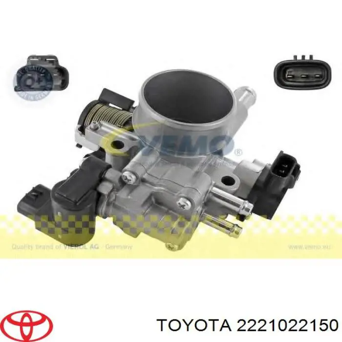 222100D020 Toyota válvula de borboleta montada