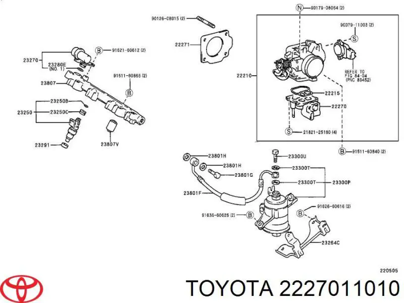 Регулятор холостого хода 2227011010 Toyota