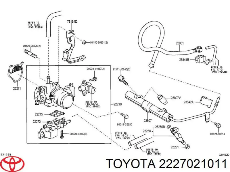 Регулятор холостого хода 2227021011 Toyota