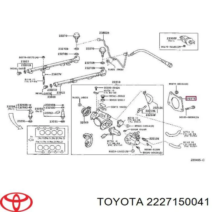 Vedante da válvula de borboleta para Toyota Land Cruiser 