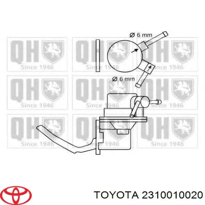 Купить 2310010021 Toyota Механический топливный насос