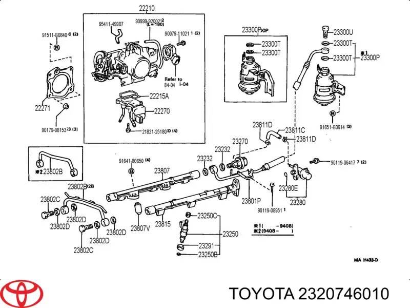 Compre Regulador de pressão de combustível na régua de injectores Lexus IS 