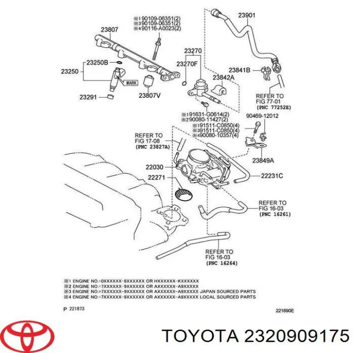  2320909175 Toyota