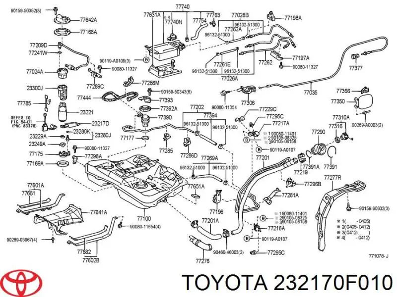 Фильтр-сетка бензонасоса Toyota 232170F010 цена, от 5.85 USD