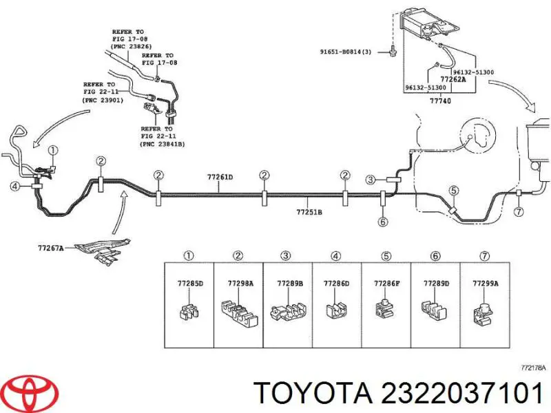 2322037101 Toyota 