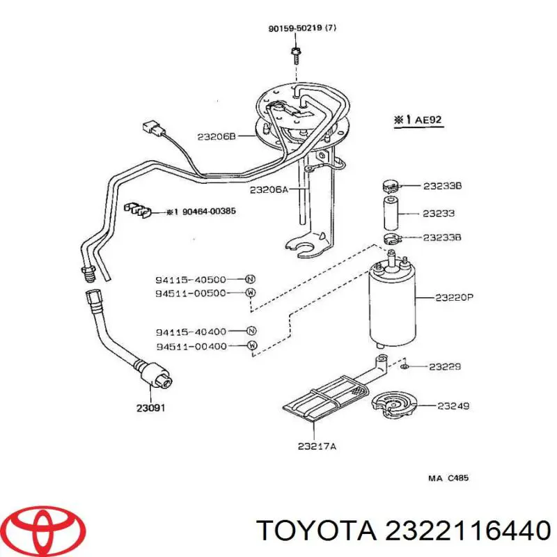 2322116440 Toyota