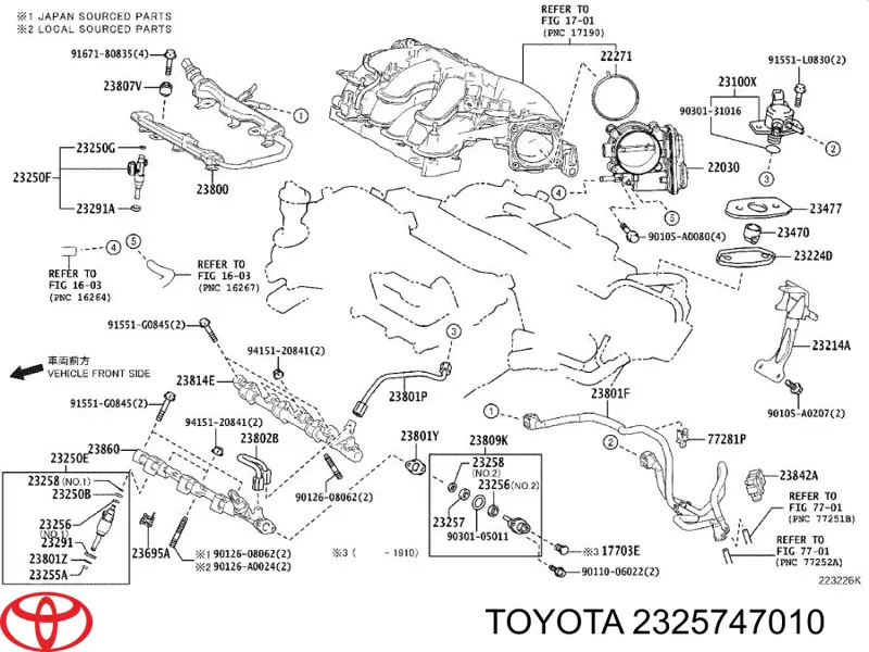 2325747010 Toyota 