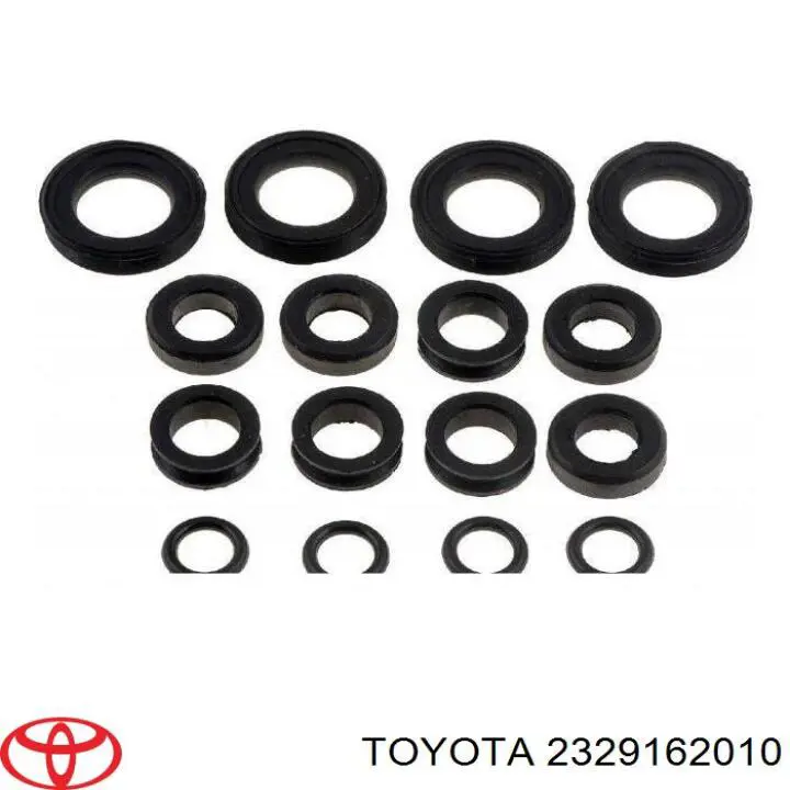 2329162010 Toyota кольцо (шайба форсунки инжектора посадочное)