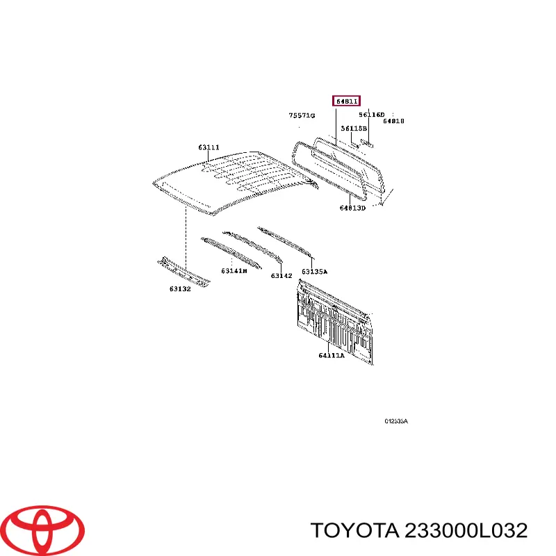 Фильтр топливный Toyota 233000L031