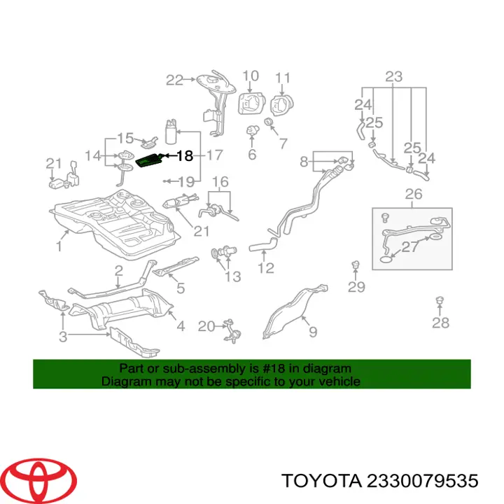 2330079535 Toyota 