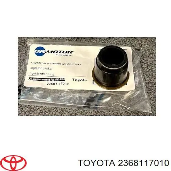 Кольцо (шайба) форсунки инжектора посадочное Toyota 2368117010