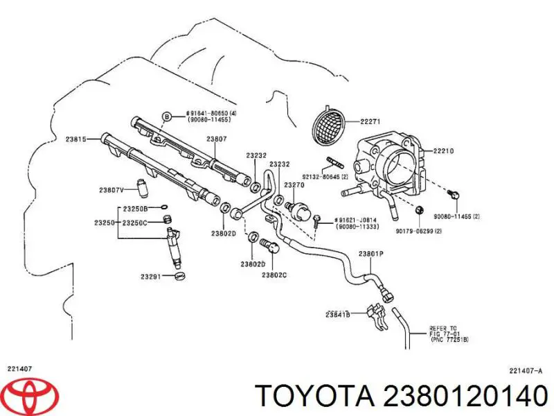  Toyota 2380120140 цена, от 63.34 USD