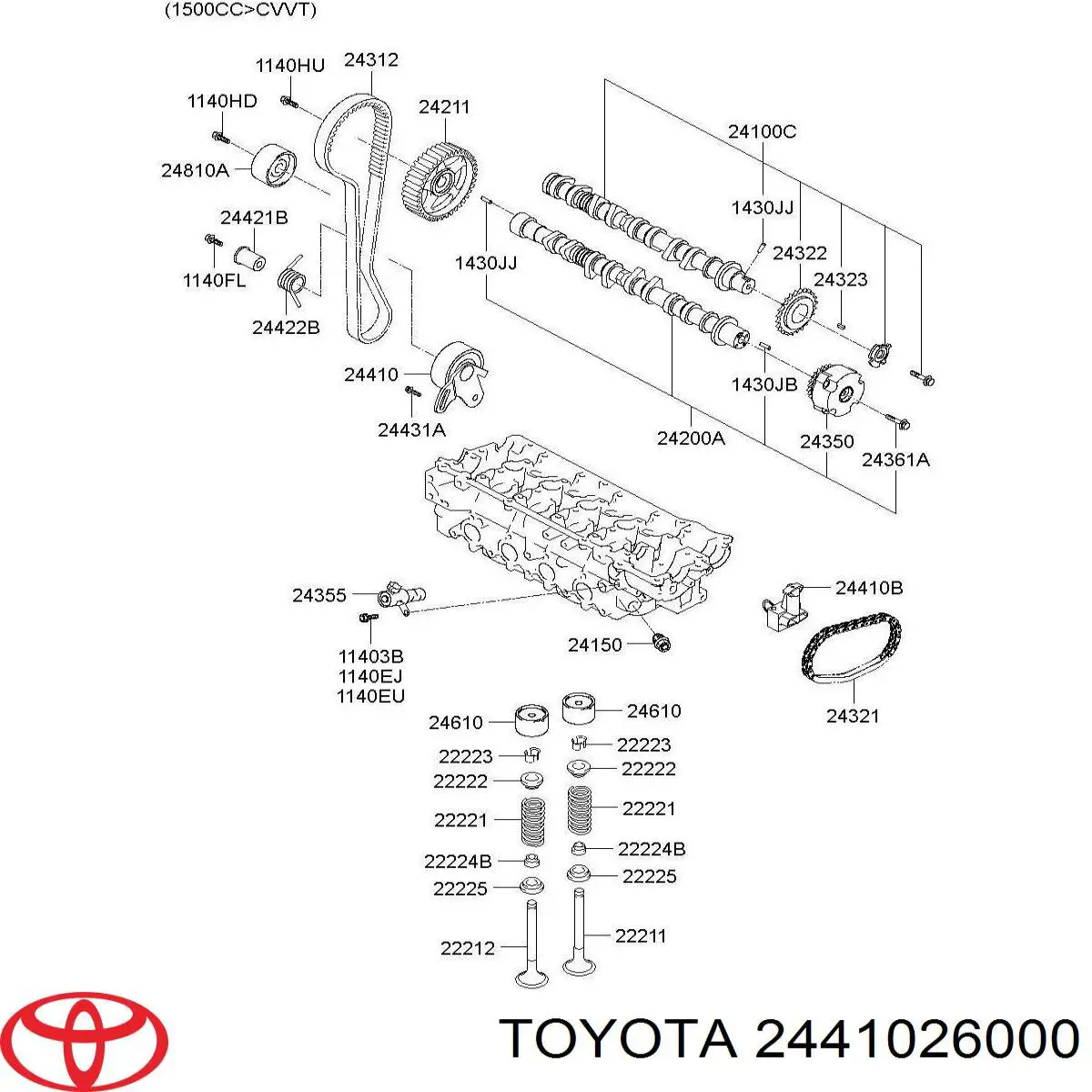 Ролик ГРМ 2441026000 Toyota