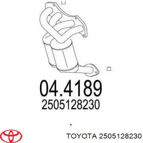 Tubo coletor de escape para Toyota RAV4 (XA2)