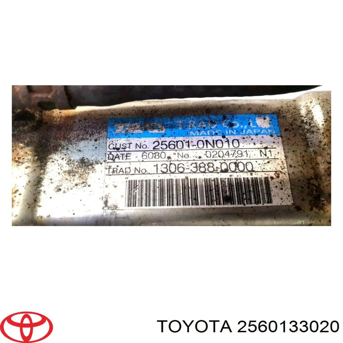 2560133020 Toyota radiador do sistema egr de recirculação dos gases de escape