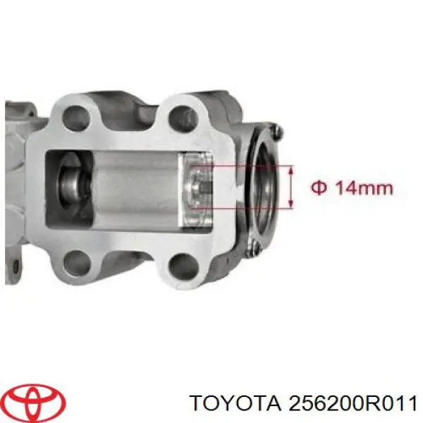 256200R011 Toyota válvula egr de recirculação dos gases