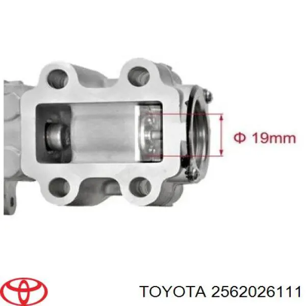 2562026111 Toyota válvula egr de recirculação dos gases